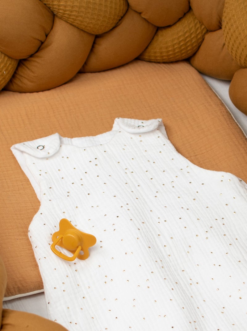 Saco de dormir de verano en gasa de algodón - tog 0.5 | SEVIRA KIDS Blanco dorado - Kiabi
