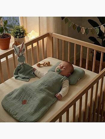 Saco de dormir de verano en gasa de algodón - tog 0.5 | SEVIRA KIDS