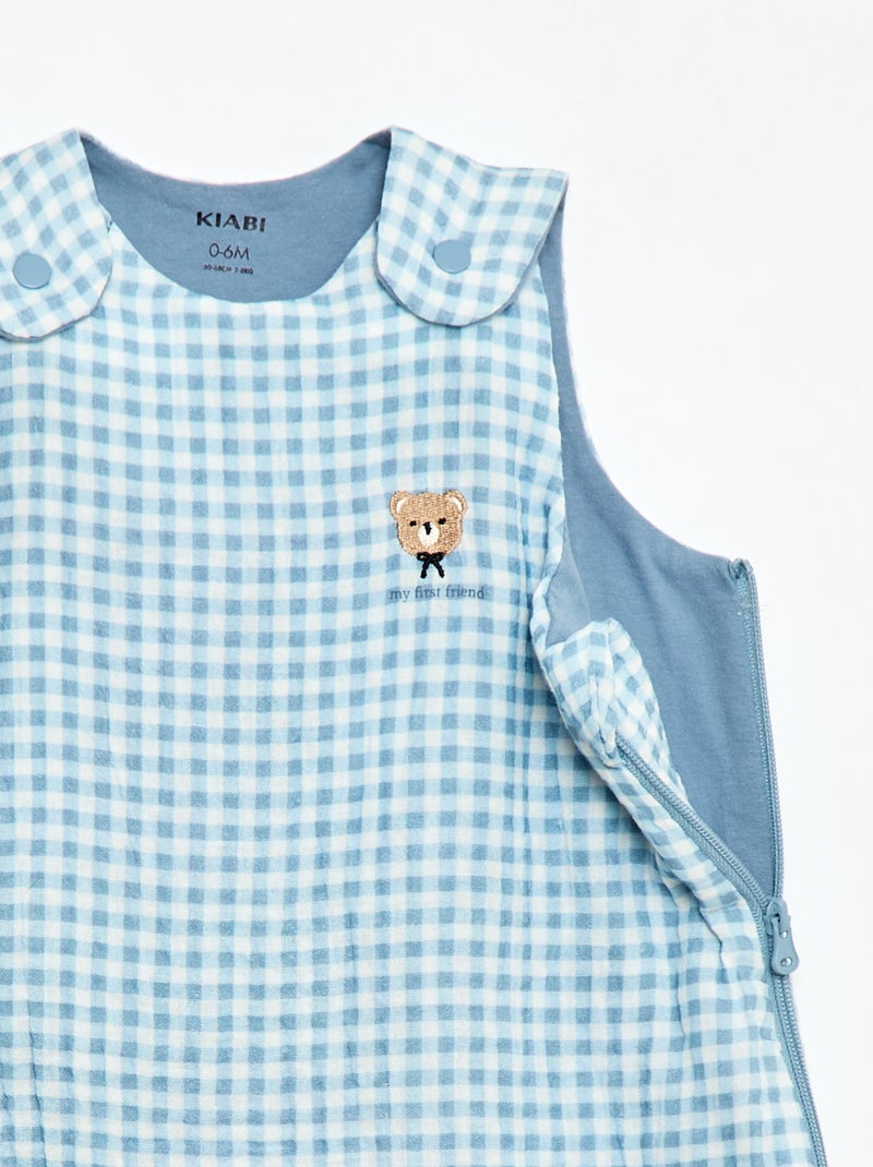 Saco de dormir estampado sin mangas Azul - Kiabi