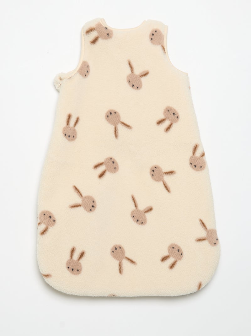 Saco de dormir estampado sin mangas Beige - Kiabi