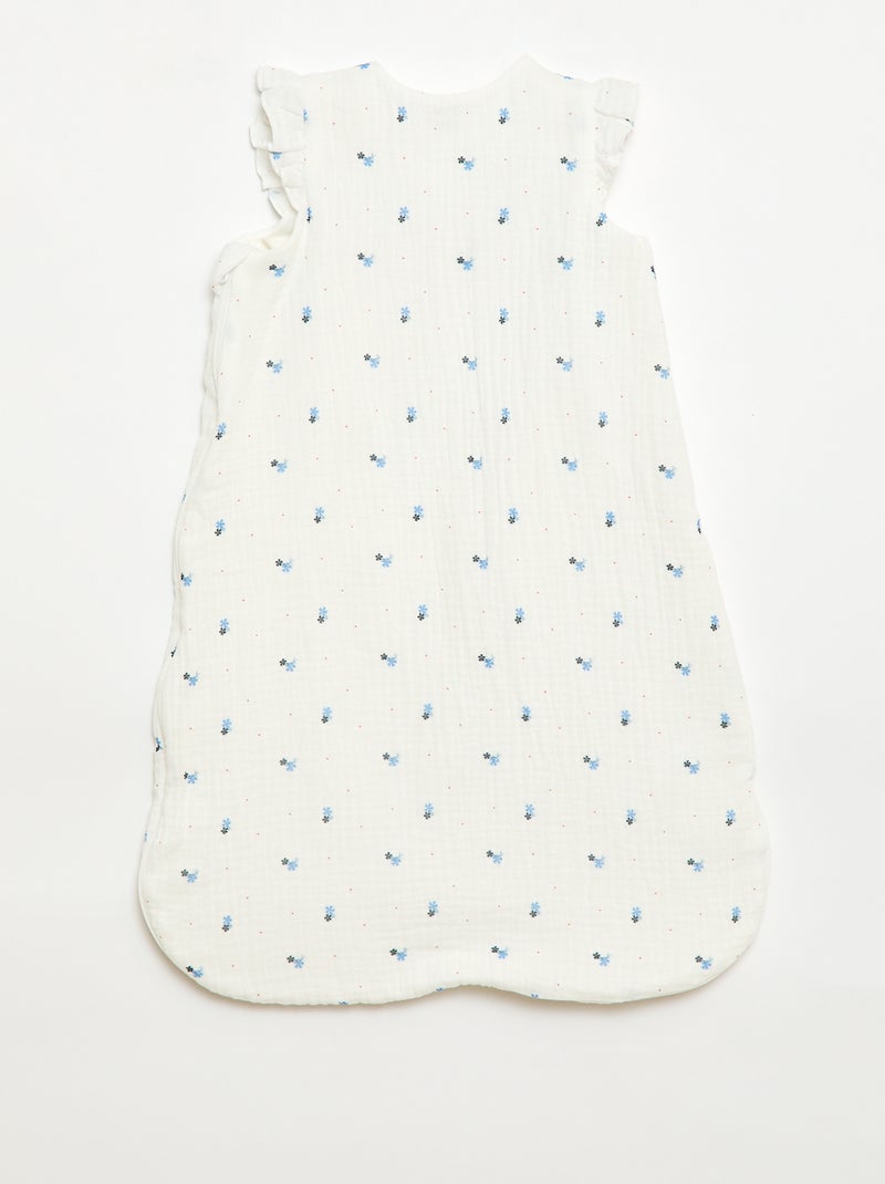 Saco de dormir estampado sin mangas Blanco - Kiabi
