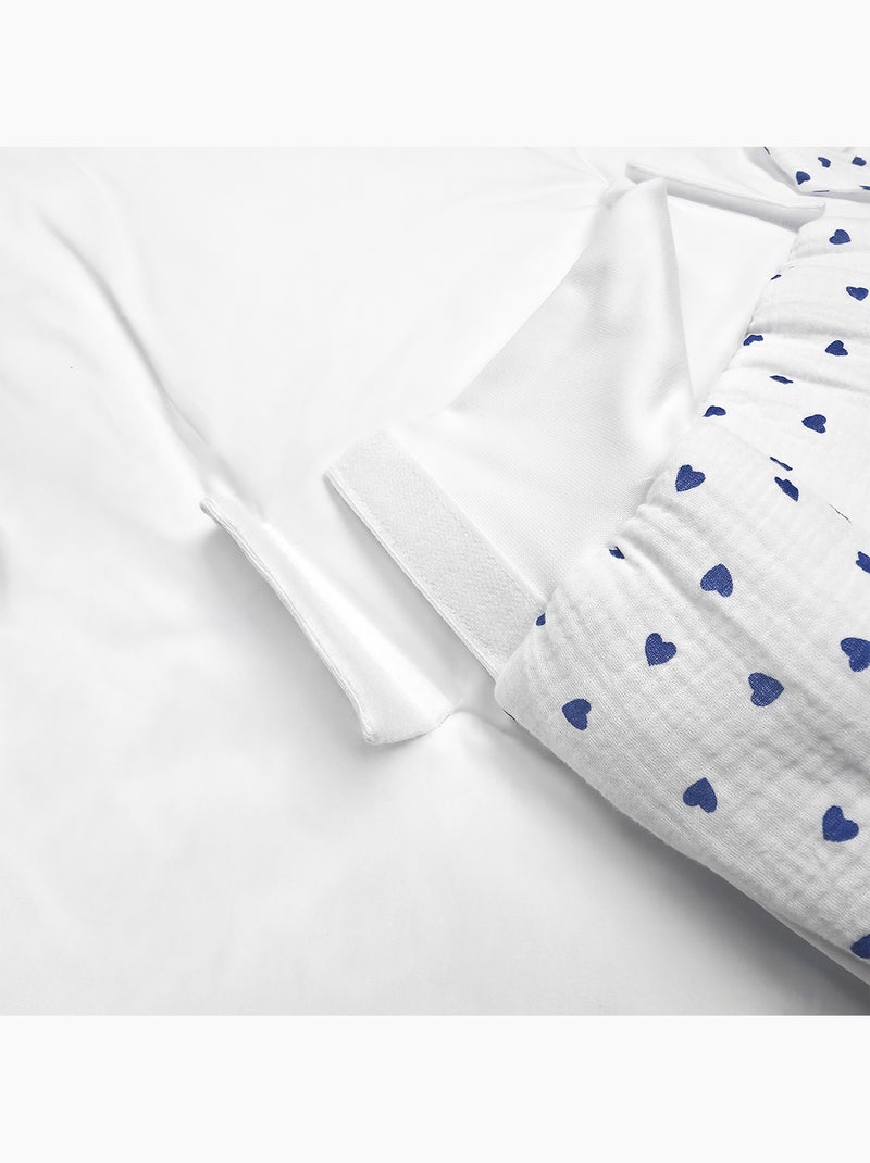 Saco de dormir evolutivo para bebé de doble gasa | SEVIRA KIDS Azul - Kiabi