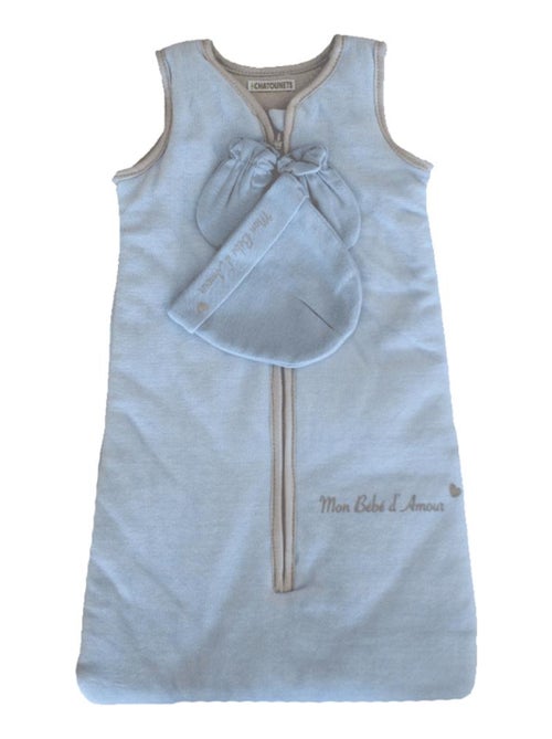 Saco de dormir + gorro + manoplas Les Chatounets - Kiabi Saco de dormir + gorro + manoplas Les Chatounets - Kiabi