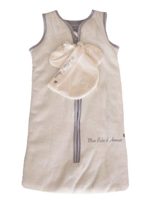 Saco de dormir + gorro + manoplas Les Chatounets - Kiabi Saco de dormir + gorro + manoplas Les Chatounets - Kiabi