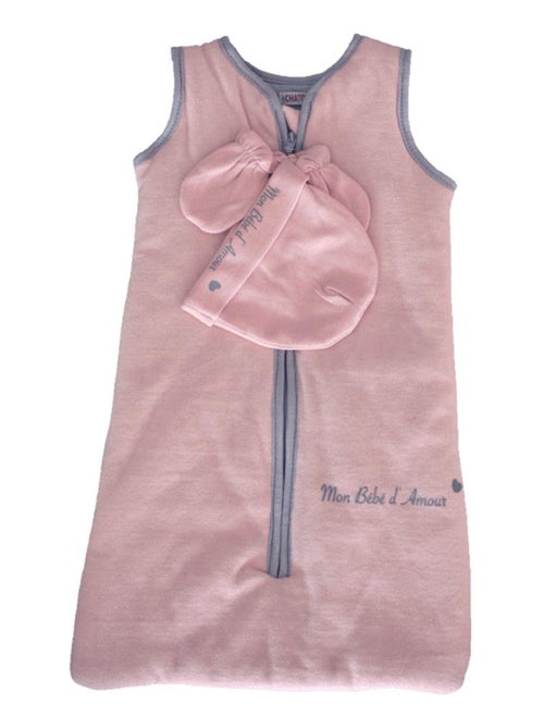 Saco de dormir + gorro + manoplas Les Chatounets - Kiabi