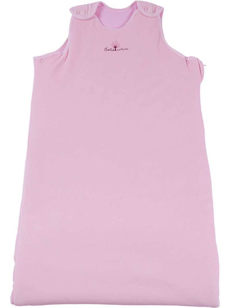 Saco de dormir invierno 18/36 meses ajustable algodón orgánico Rosa pastel - Kiabi