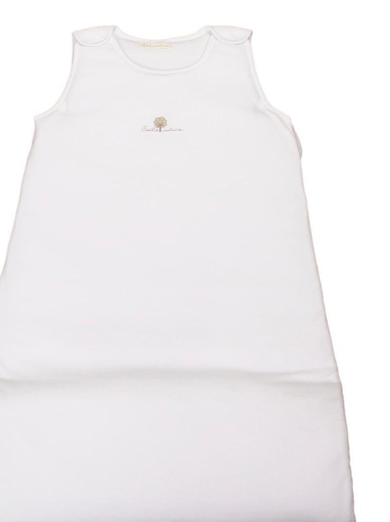 Saco de dormir invierno 6/18 meses ajustable algodón orgánico Blanco - Kiabi