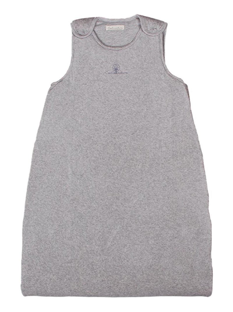 Saco de dormir invierno 6/18 meses ajustable algodón orgánico Gris - Kiabi