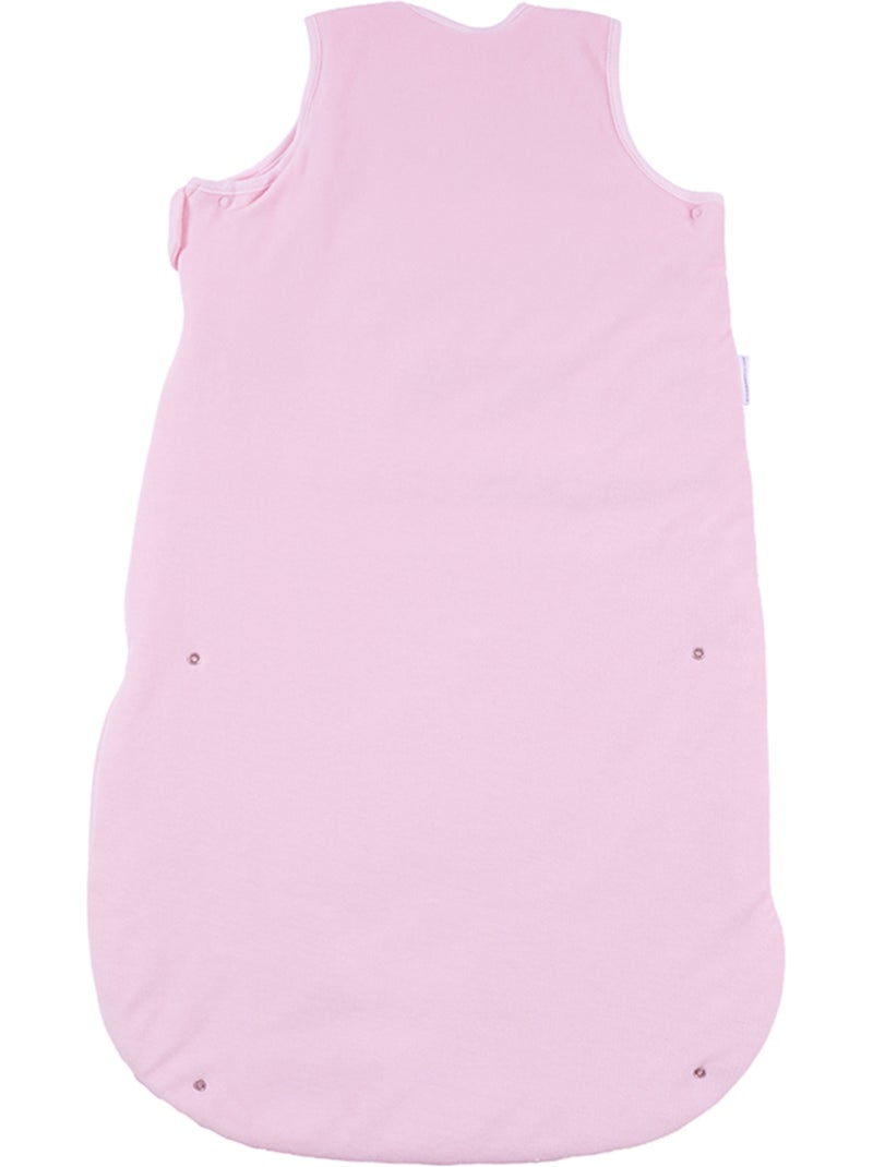 Saco de dormir invierno 6/18 meses ajustable algodón orgánico Rosa pastel - Kiabi
