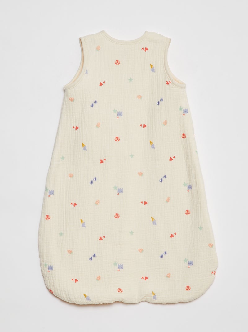 Saco de dormir ligero con estampado TOG 1 BLANCO - Kiabi