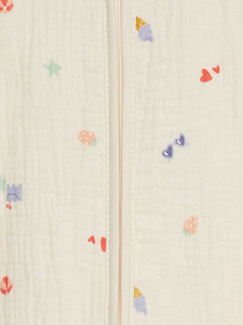 Saco de dormir ligero con estampado TOG 1 BLANCO - Kiabi