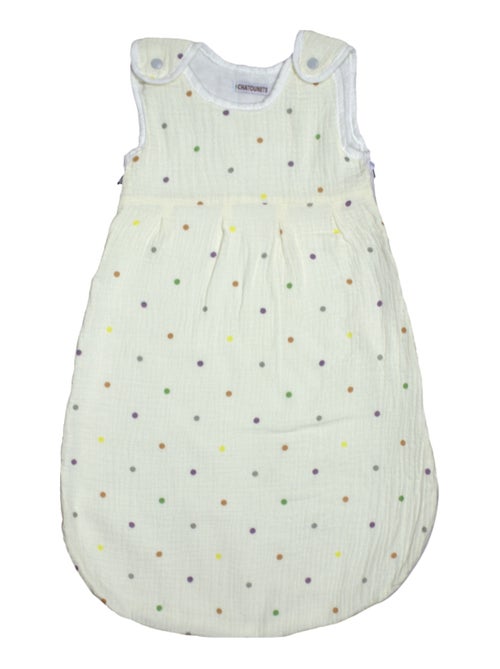Saco de dormir ligero de muselina para bebé "LUNARES" LES CHATOUNETS - Kiabi