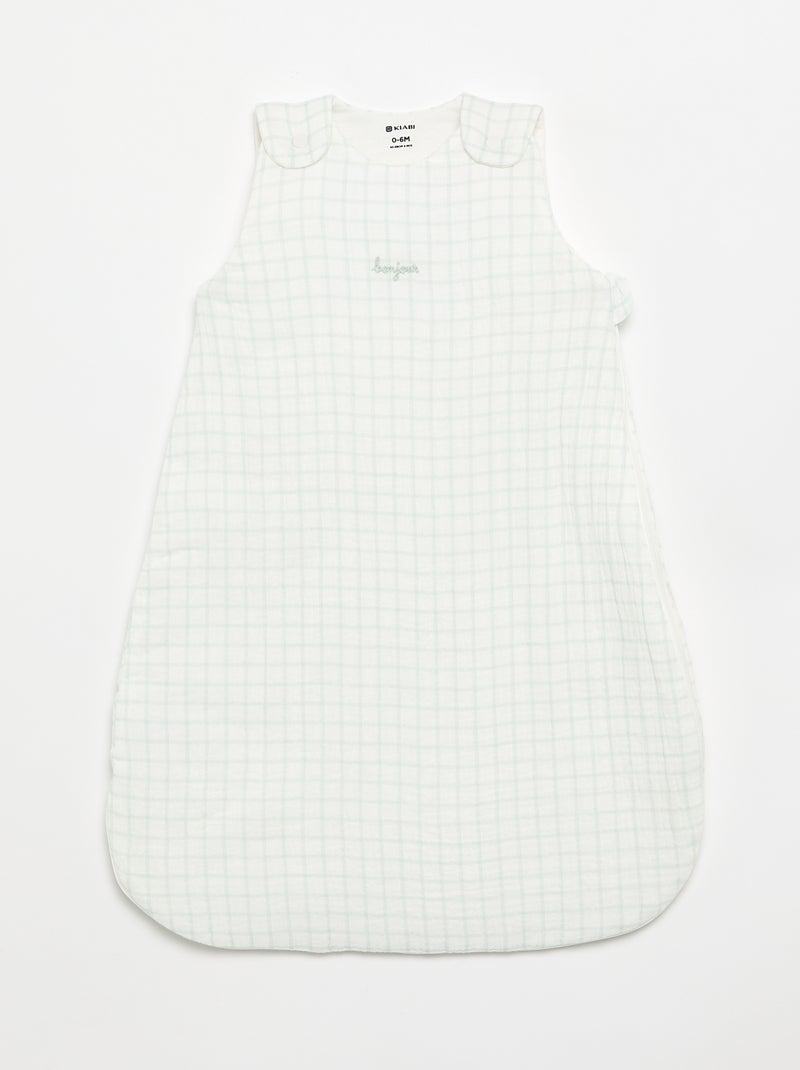 Saco de dormir para bebé con mangas extraíbles Blanco - Kiabi