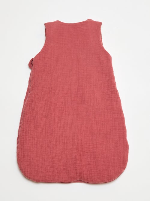 Saco de dormir para bebé de gasa de algodón con mangas desmontables TOG 2,5 - Kiabi Saco de dormir para bebé de gasa de algodón con mangas desmontables TOG 2,5 - Kiabi