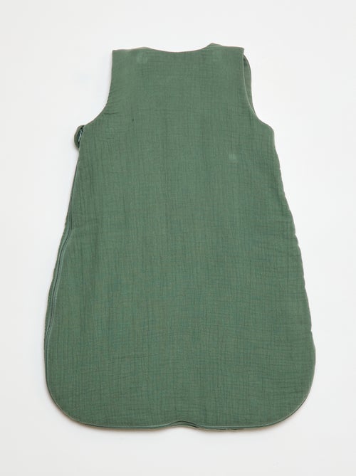 Saco de dormir para bebé de gasa de algodón con mangas desmontables TOG 2,5 - Kiabi Saco de dormir para bebé de gasa de algodón con mangas desmontables TOG 2,5 - Kiabi
