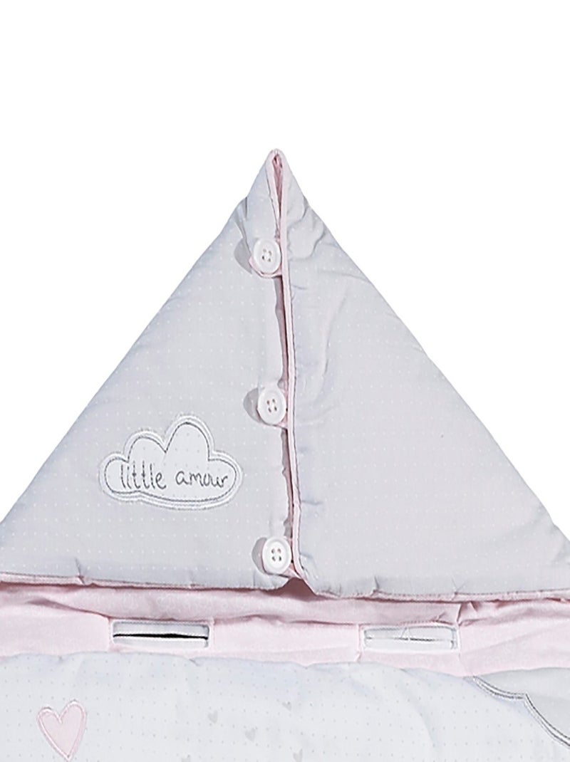 Saco de dormir para bebé Nomade 0-3 meses en algodón - SAUTHON Blanco - Kiabi