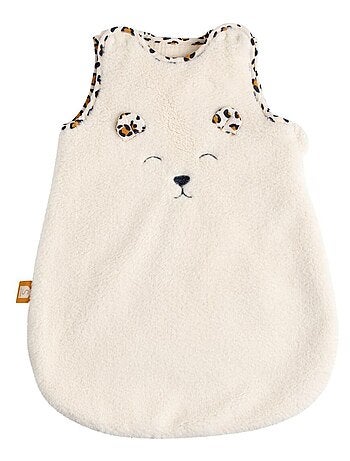 Saco de dormir para bebé recién nacido de invierno en sherpa con detalles de estampado - SAUTHON