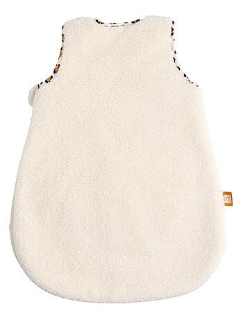 Saco de dormir para bebé recién nacido de invierno en sherpa con detalles de estampado - SAUTHON