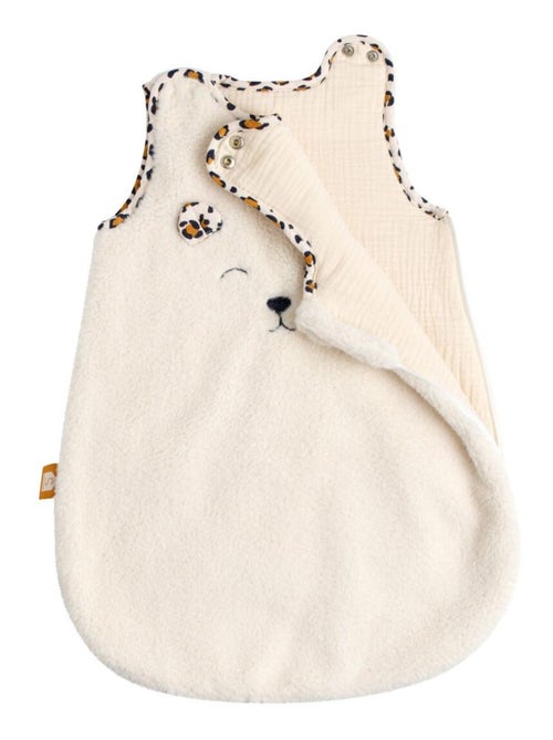 Saco de dormir para bebé recién nacido de invierno en sherpa con detalles de estampado - SAUTHON - Kiabi