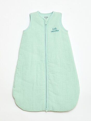 Saco de dormir para bebé sin mangas con cremallera de algodón TOG 2