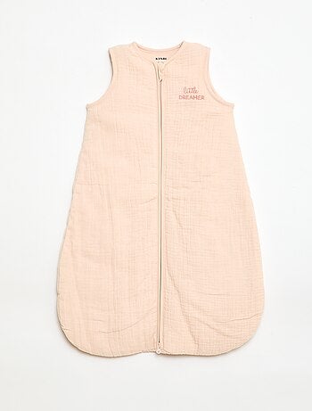 Saco de dormir para bebé sin mangas con cremallera de algodón TOG 2