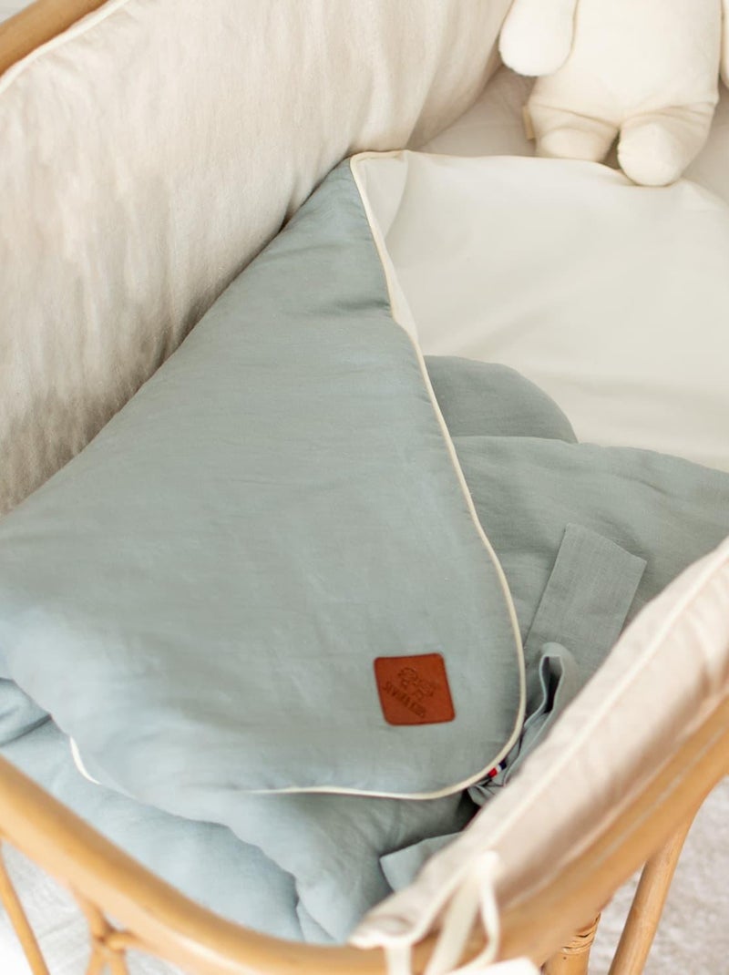 Saco de dormir para envolver en lino lavado | SEVIRA KIDS Naranja claro - Kiabi