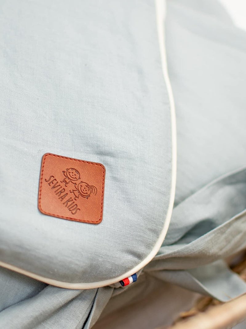 Saco de dormir para envolver en lino lavado | SEVIRA KIDS Verde agua - Kiabi