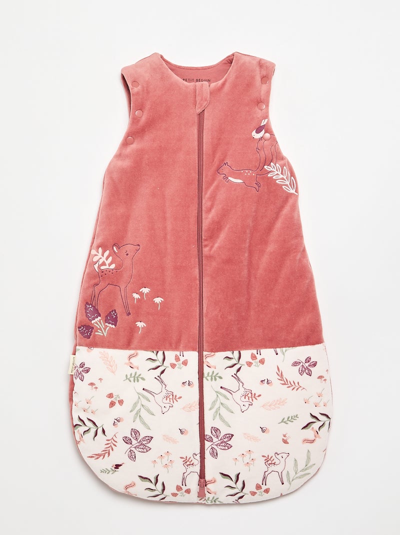 Saco de dormir 'Petit Béguin' con mangas extraíbles Rosa - Kiabi
