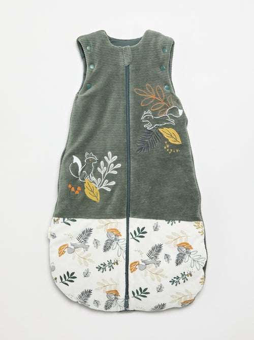 Saco de dormir 'Petit Béguin' de terciopelo con mangas extraíbles - Kiabi Saco de dormir 'Petit Béguin' de terciopelo con mangas extraíbles - Kiabi