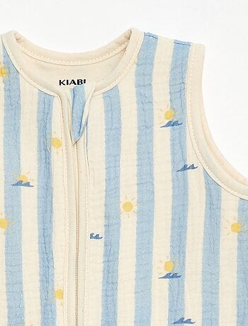 Saco de dormir sin mangas animado en gasa de algodón TOG 1