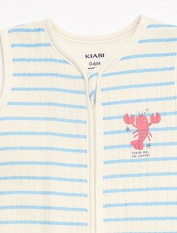 Saco de dormir sin mangas animado en gasa de algodón TOG 1