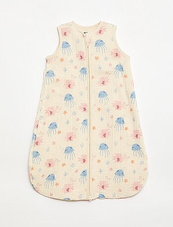 Saco de dormir sin mangas animado en gasa de algodón TOG 1