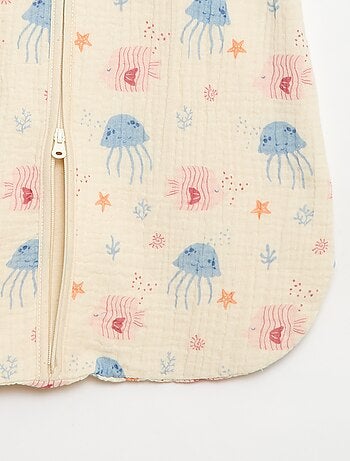 Saco de dormir sin mangas animado en gasa de algodón TOG 1