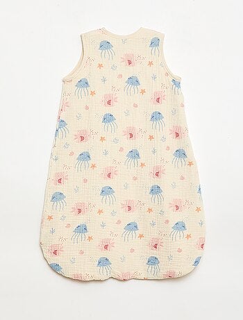 Saco de dormir sin mangas animado en gasa de algodón TOG 1