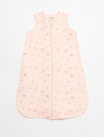 Saco de dormir sin mangas animado en gasa de algodón TOG 1