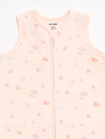 Saco de dormir sin mangas animado en gasa de algodón TOG 1