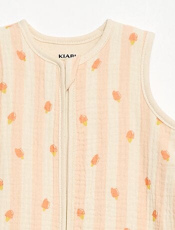 Saco de dormir sin mangas animado en gasa de algodón TOG 1