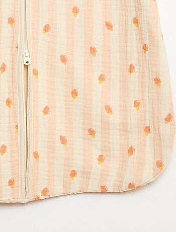 Saco de dormir sin mangas animado en gasa de algodón TOG 1