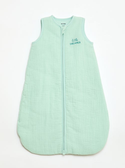 Saco de dormir sin mangas con cremallera en algodón - Kiabi