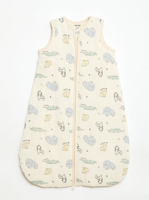 Saco de dormir sin mangas con cremallera en algodón - Kiabi