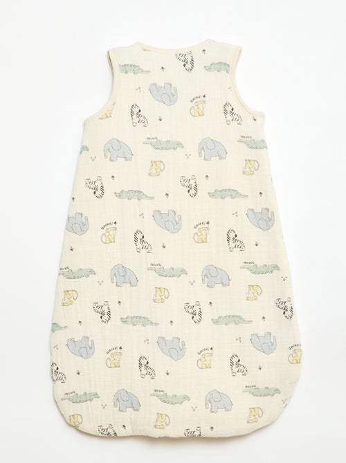 Saco de dormir sin mangas con cremallera en algodón - Kiabi