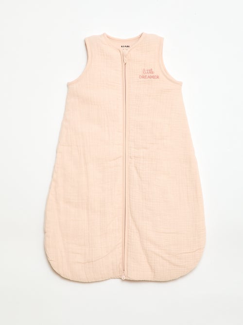 Saco de dormir sin mangas con cremallera en algodón - Kiabi