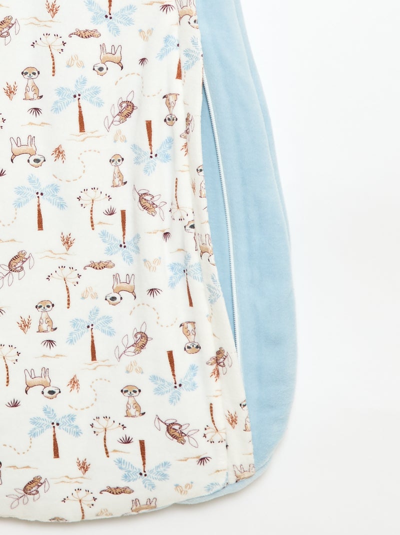 Saco de dormir sin mangas de terciopelo 'Petit Béguin' - TOG 3 Azul - Kiabi