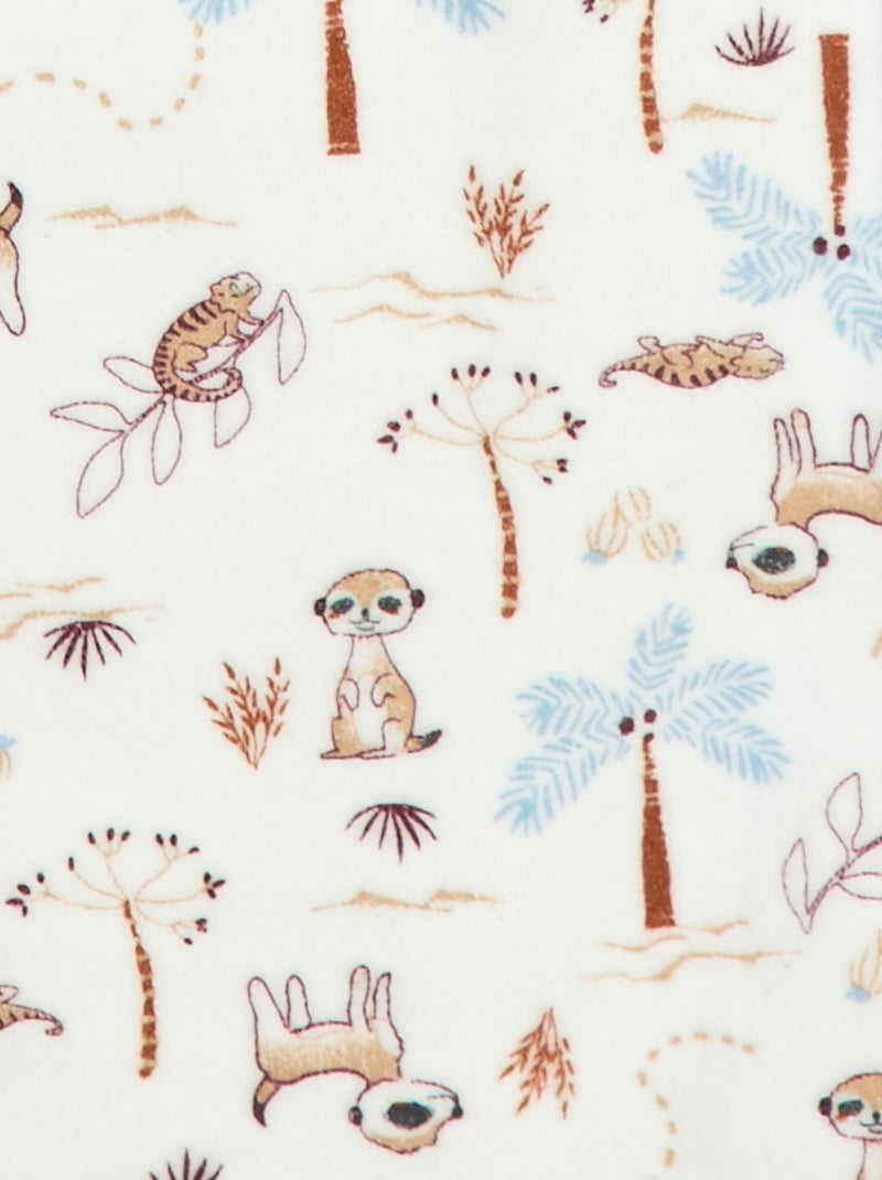 Saco de dormir sin mangas de terciopelo 'Petit Béguin' - TOG 3 Azul - Kiabi