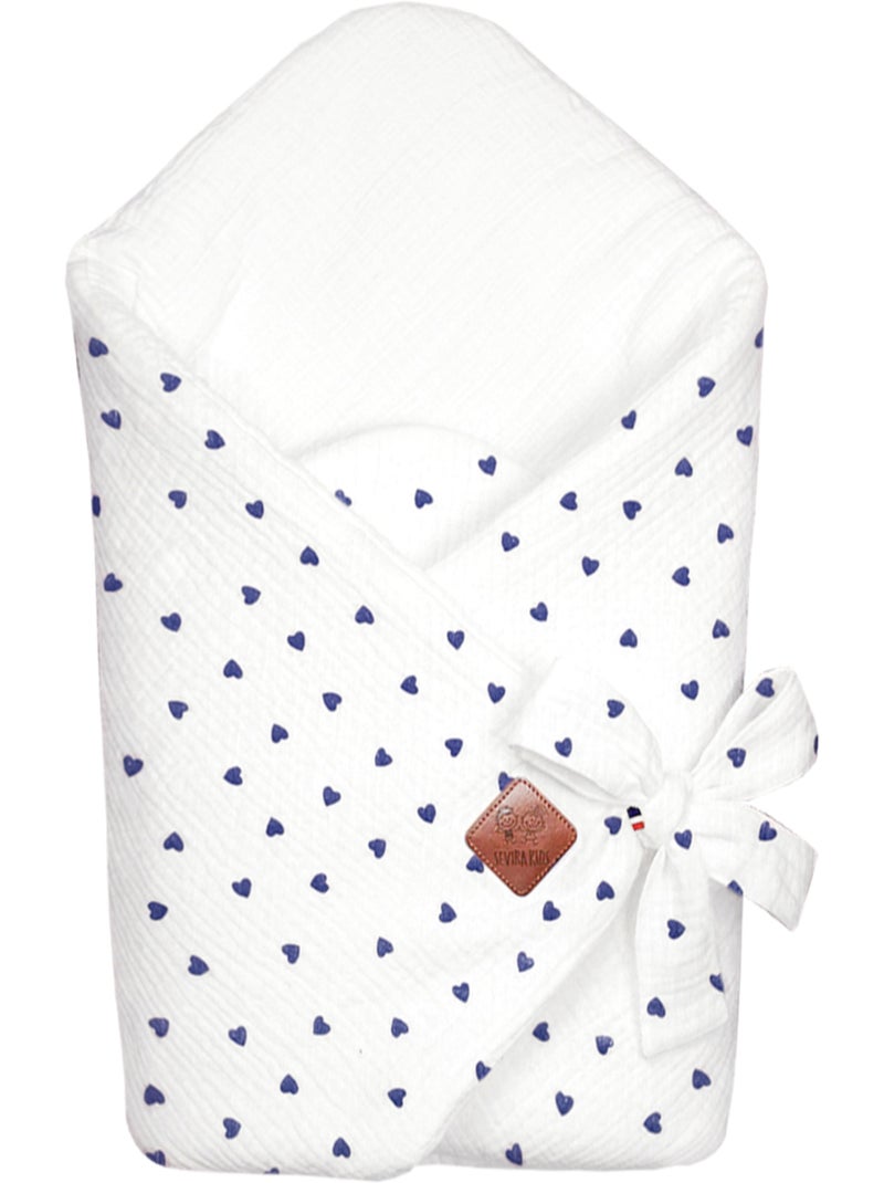 Saco envolvente en algodón | SEVIRA KIDS Azul - Kiabi