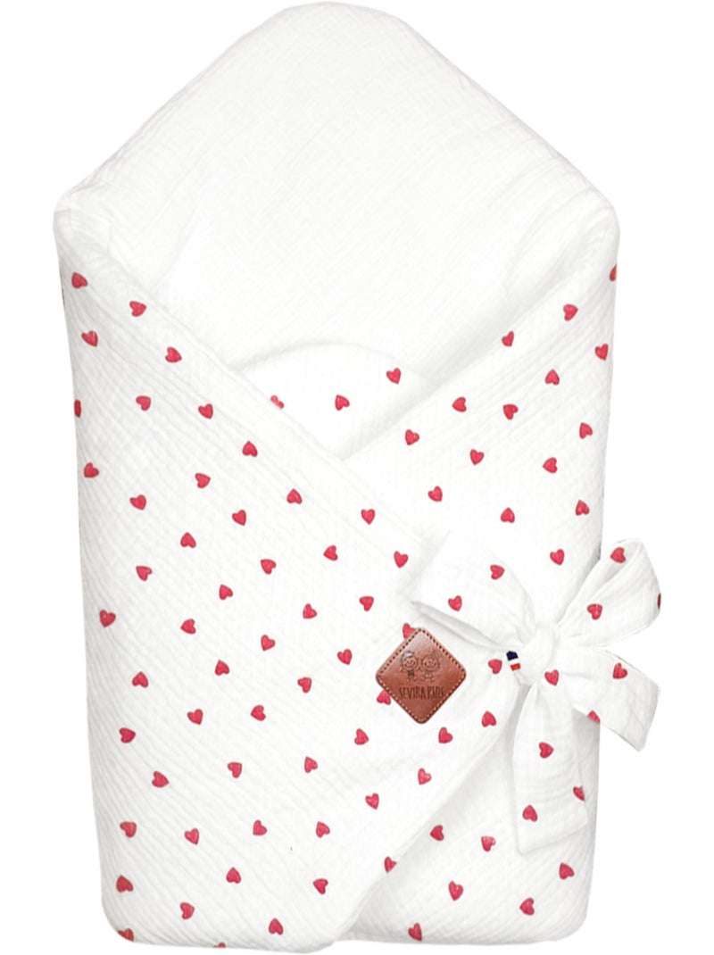 Saco envolvente en algodón | SEVIRA KIDS Rojo - Kiabi