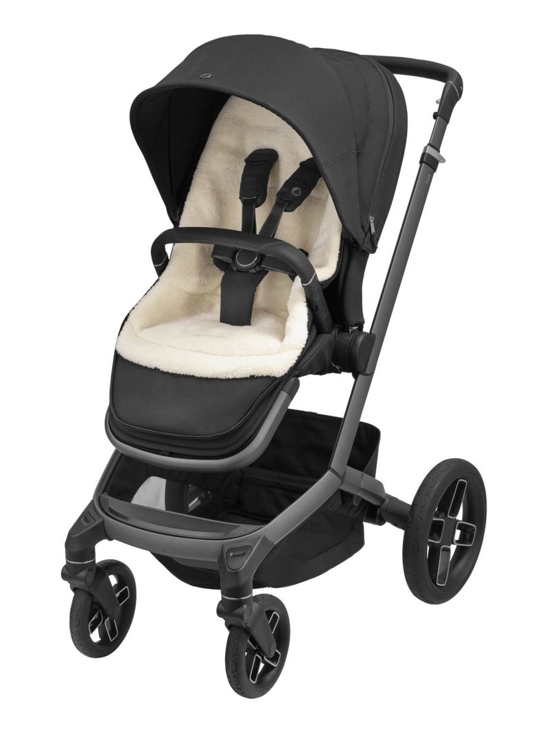 Saco para carrito 2 en 1 Beige/Negro - Kiabi