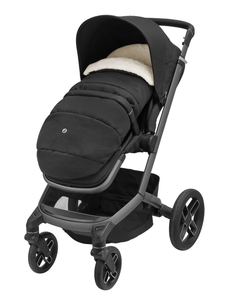 Saco para carrito 2 en 1 Beige/Negro - Kiabi