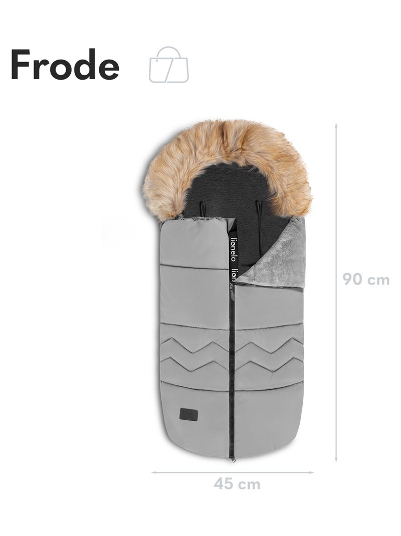 Saco para cochecito LIONELO Frode - Universal - Piel extraíble - Impermeable Gris - Kiabi