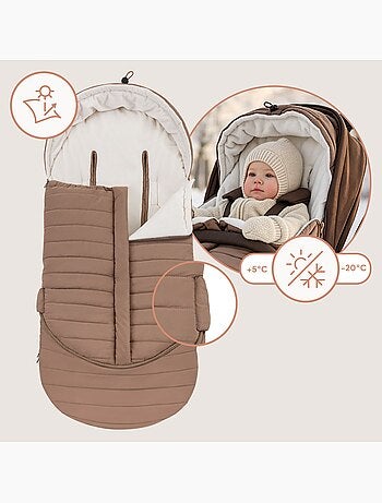 Saco para cochecito LIONELO Oli - Universal - Impermeable - +5 a -20 °C - Filtro UV